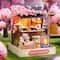 Wizardi Sakura Noodles Shop Miniature Dollhouse Roombox Kit